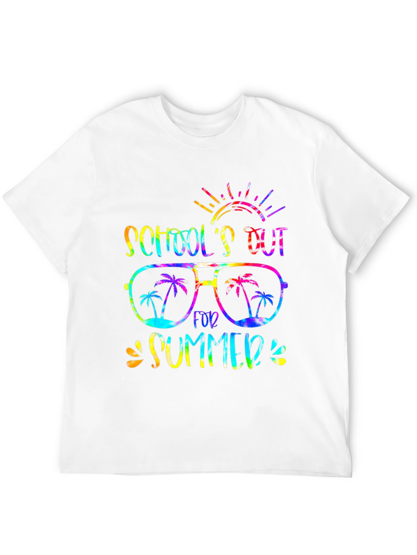 Schools Out Summer T-Shirt - Fun Tie-Dye Design