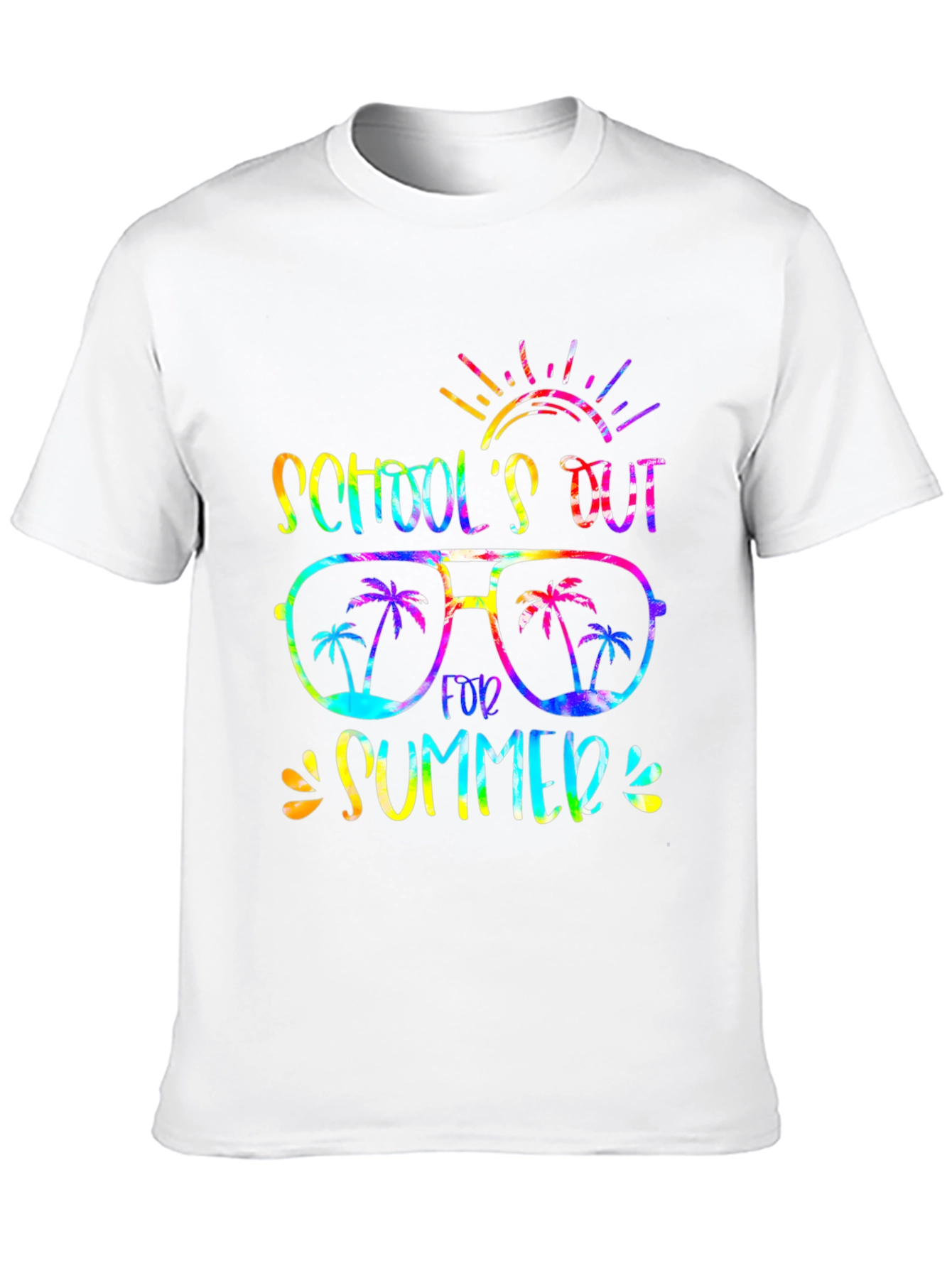 Schools Out Summer T-Shirt - Fun Tie-Dye Design