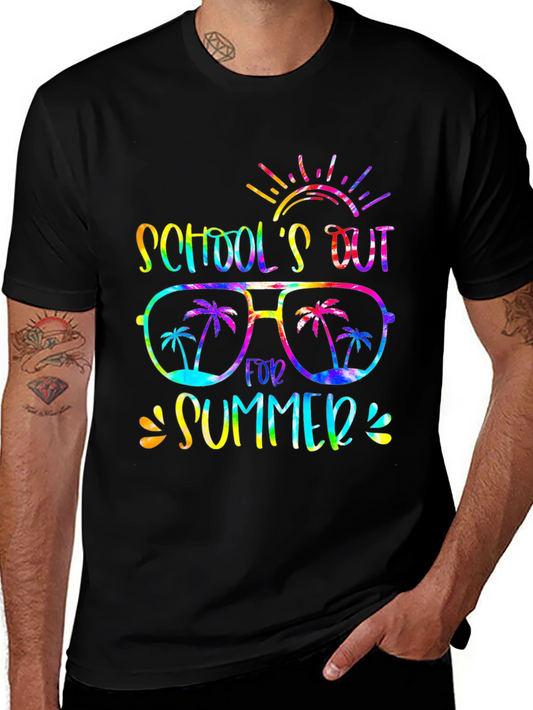 Schools Out Summer T-Shirt - Fun Tie-Dye Design