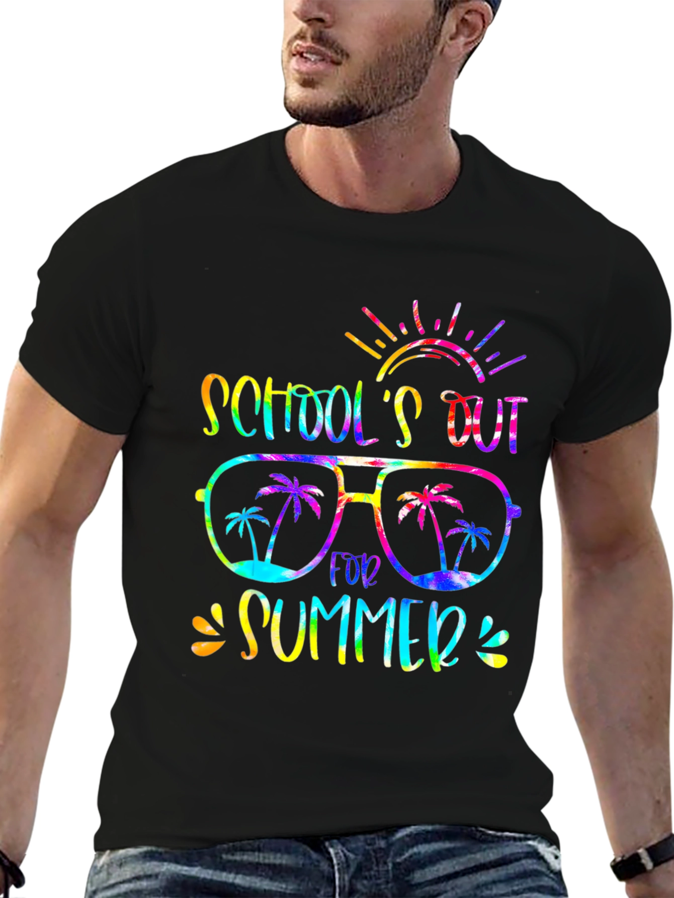 Schools Out Summer T-Shirt - Fun Tie-Dye Design