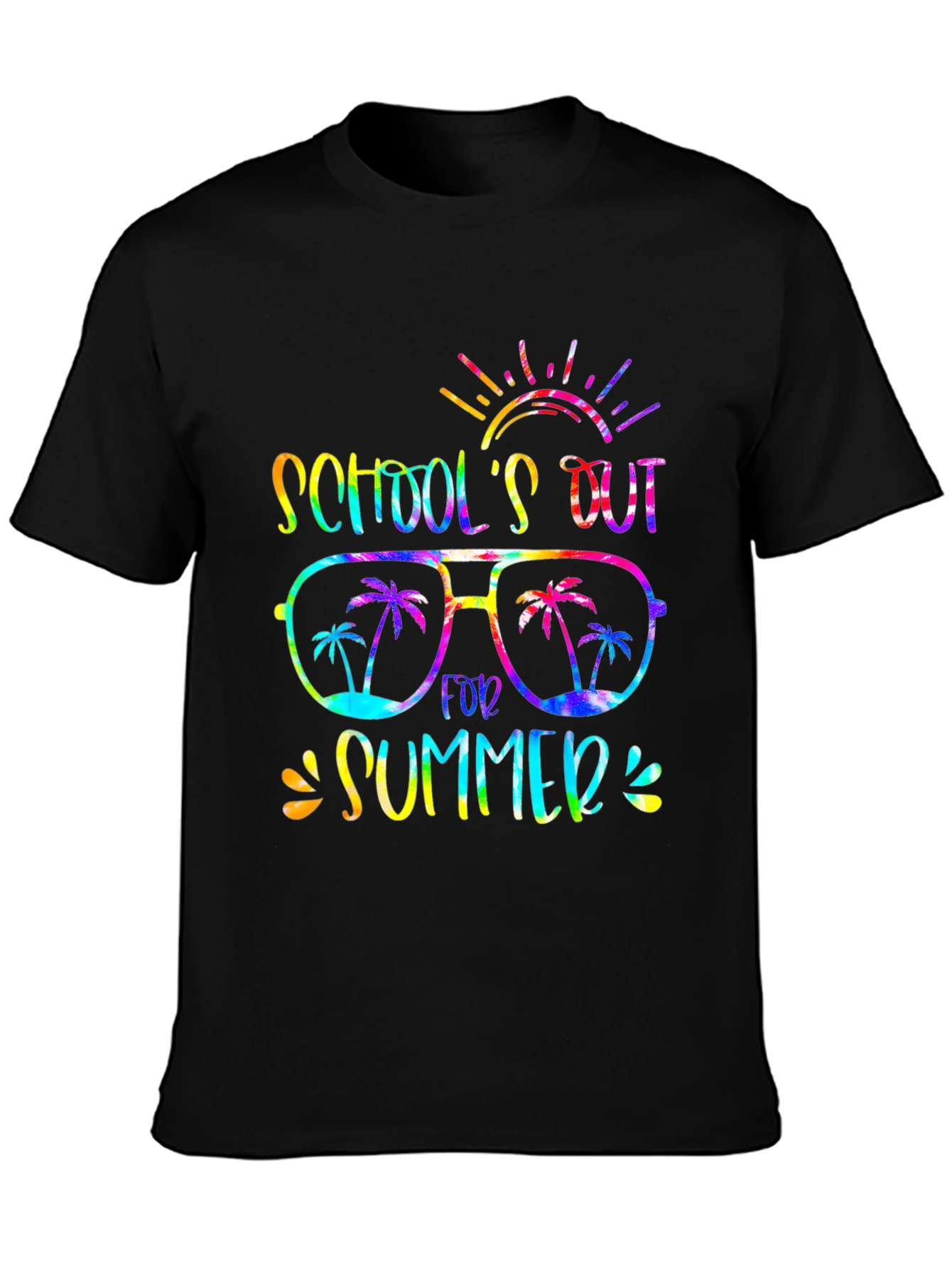 Schools Out Summer T-Shirt - Fun Tie-Dye Design