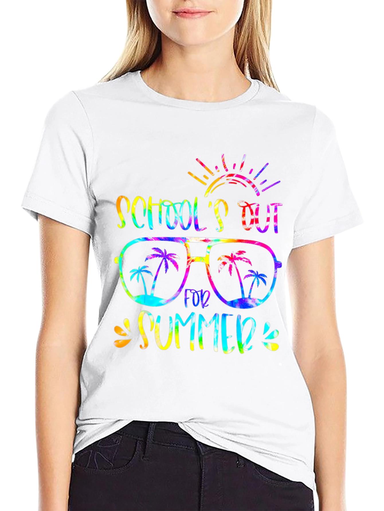 Schools Out Summer T-Shirt - Fun Tie-Dye Design