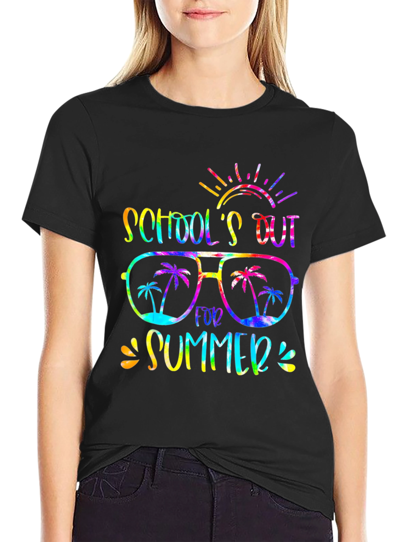 Schools Out Summer T-Shirt - Fun Tie-Dye Design