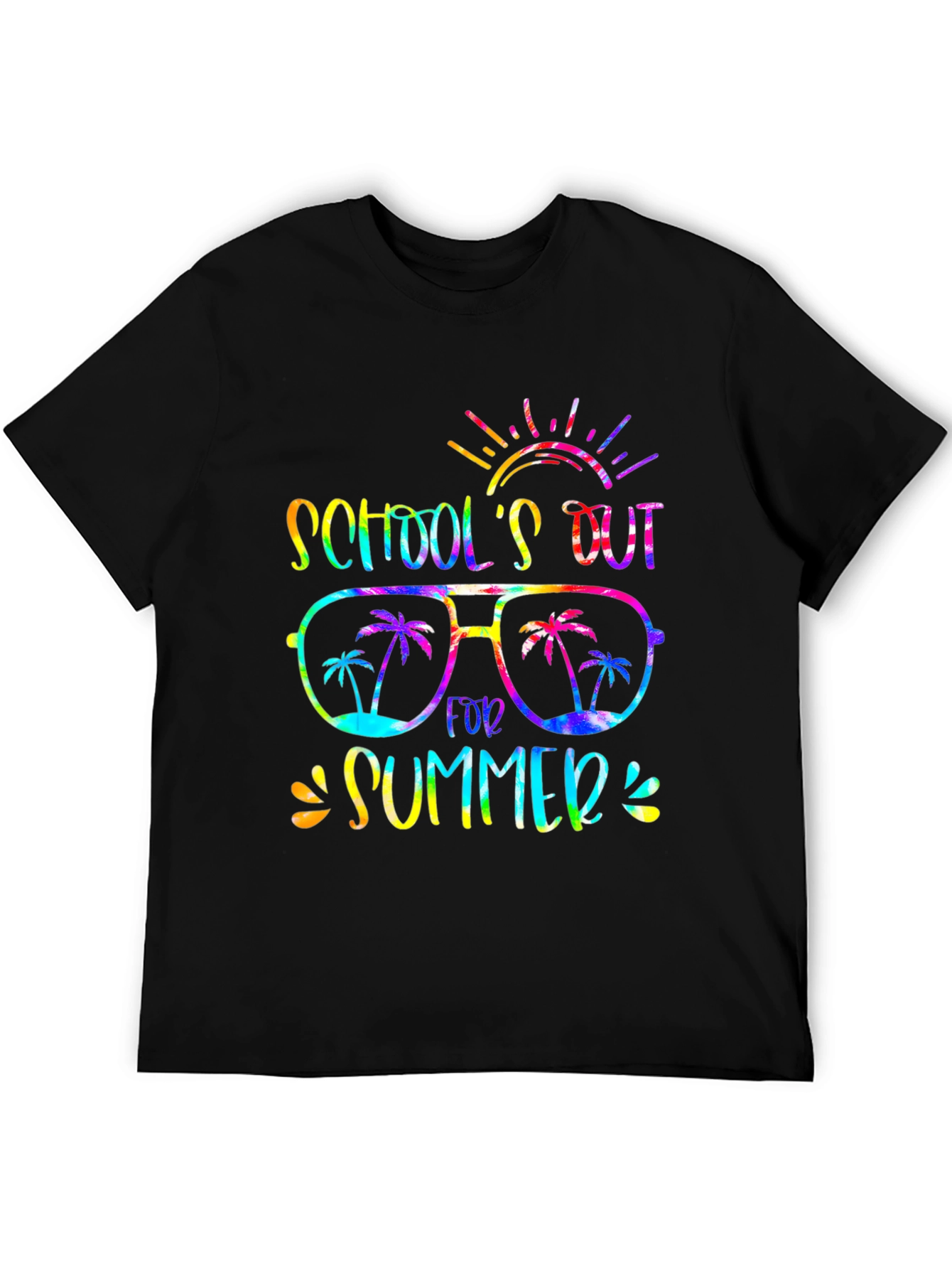 Schools Out Summer T-Shirt - Fun Tie-Dye Design