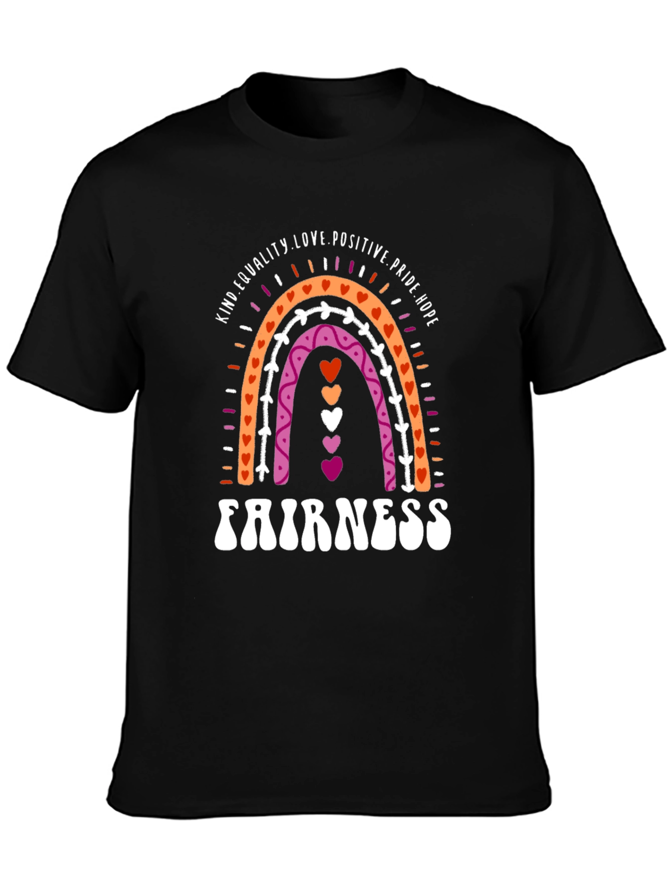 Lesbian Pride Rainbow Fairness T-Shirt