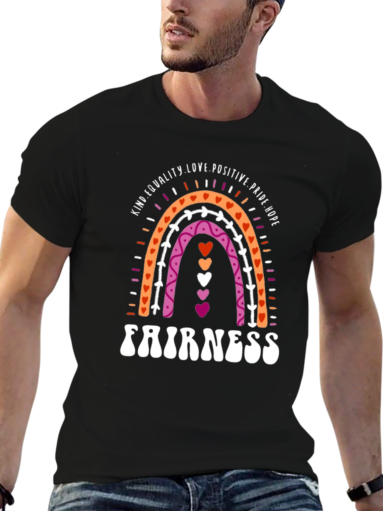 Lesbian Pride Rainbow Fairness T-Shirt