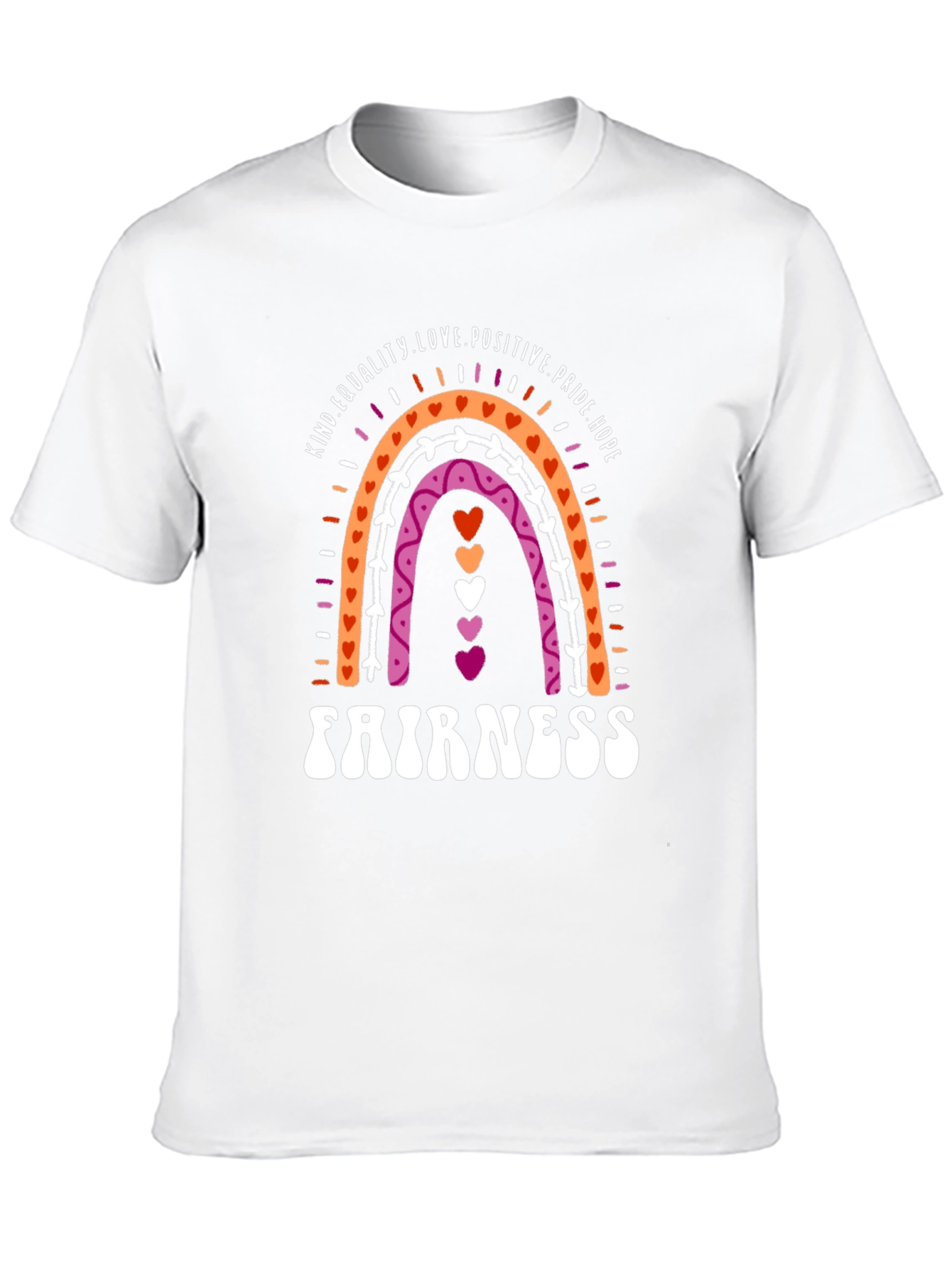 Lesbian Pride Rainbow Fairness T-Shirt