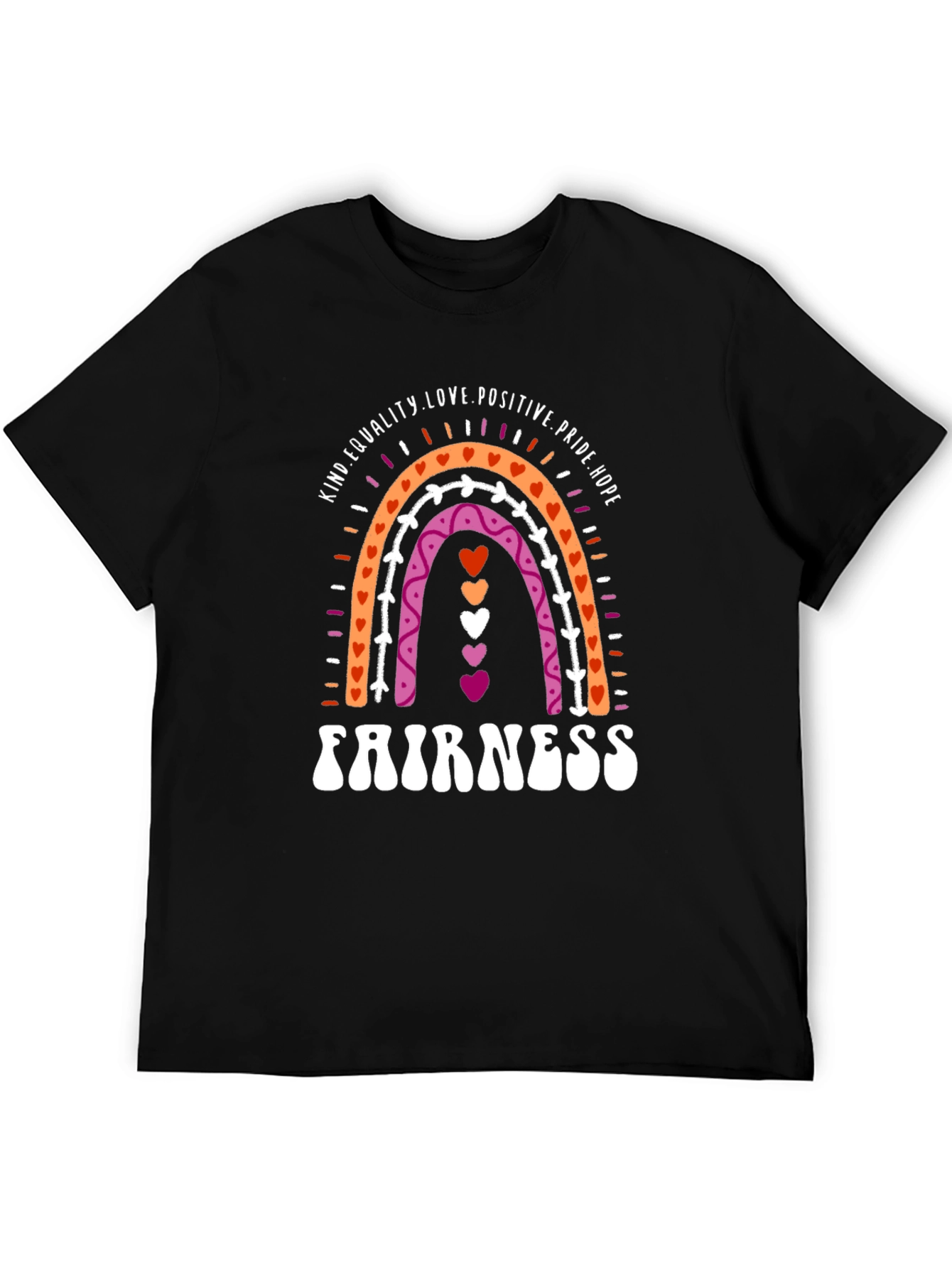 Lesbian Pride Rainbow Fairness T-Shirt