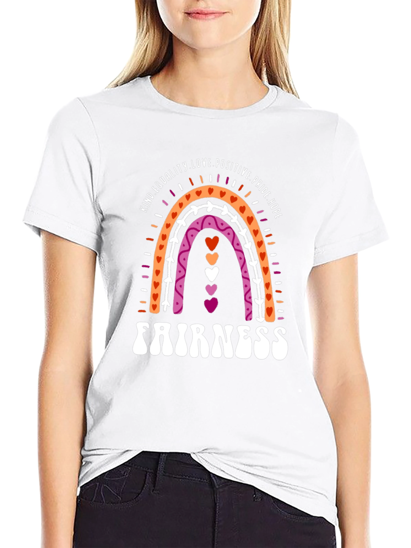 Lesbian Pride Rainbow Fairness T-Shirt