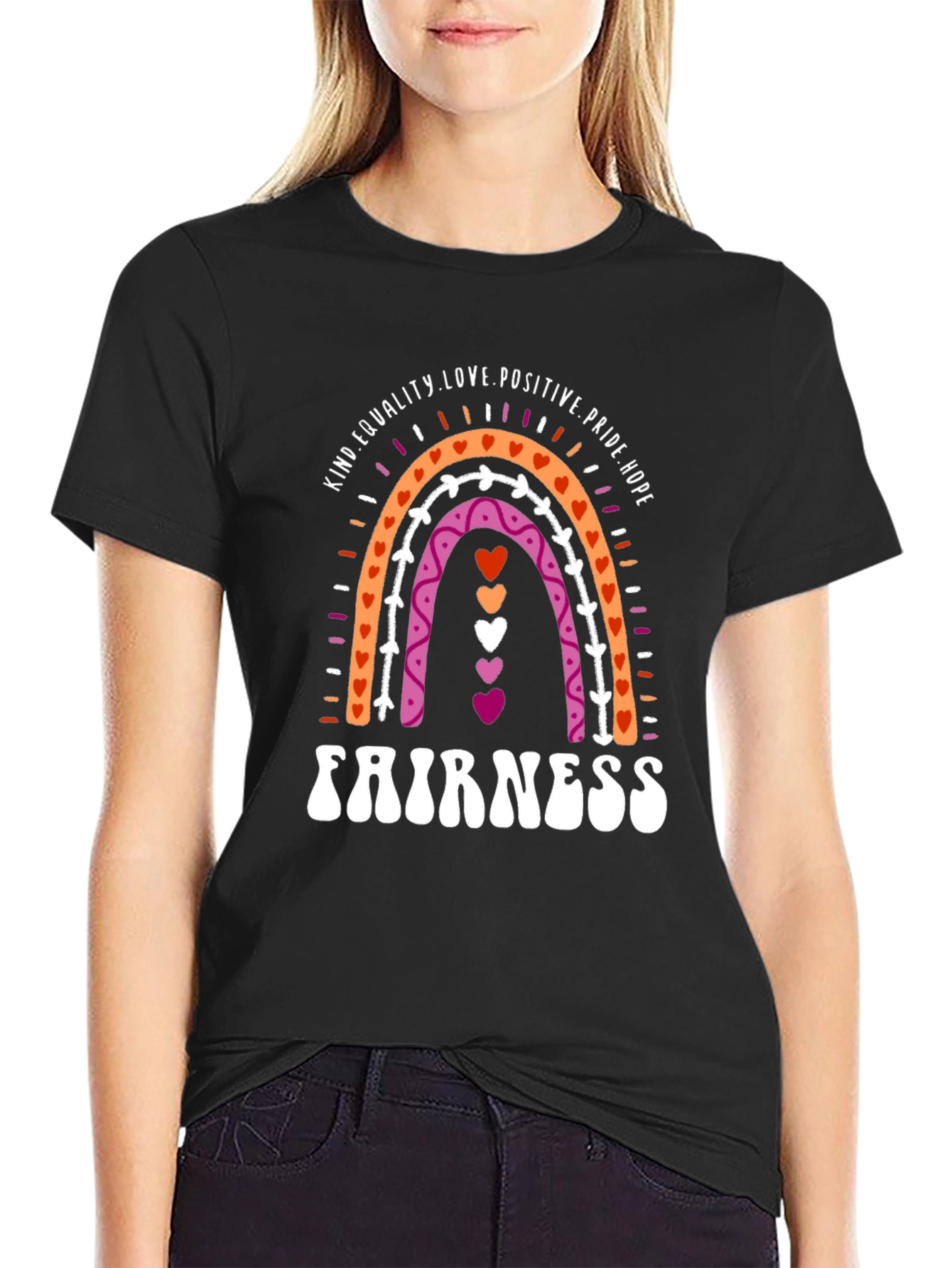 Lesbian Pride Rainbow Fairness T-Shirt