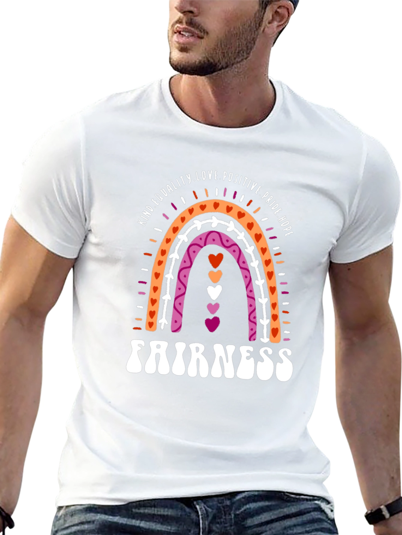 Lesbian Pride Rainbow Fairness T-Shirt