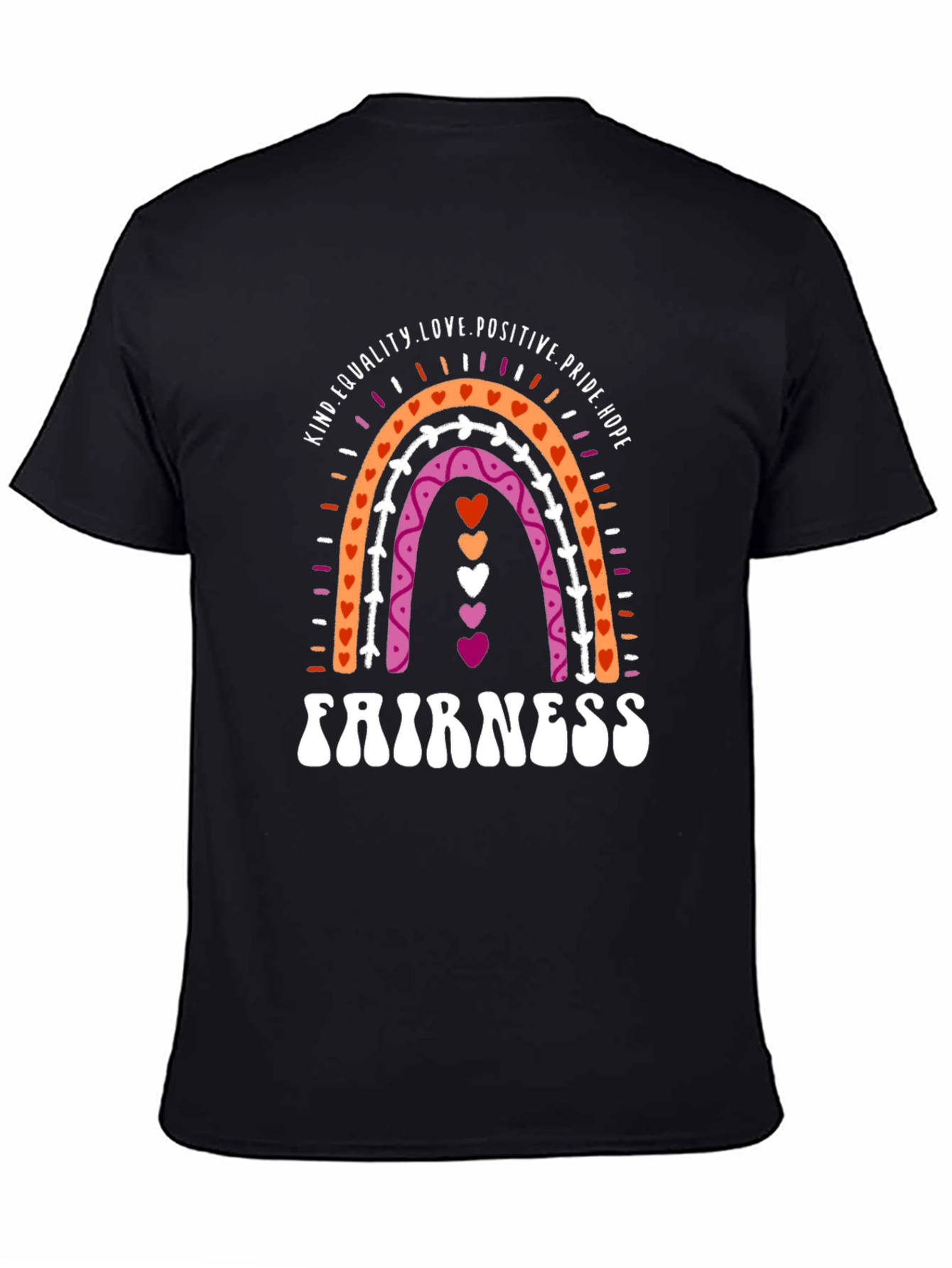 Lesbian Pride Rainbow Fairness T-Shirt