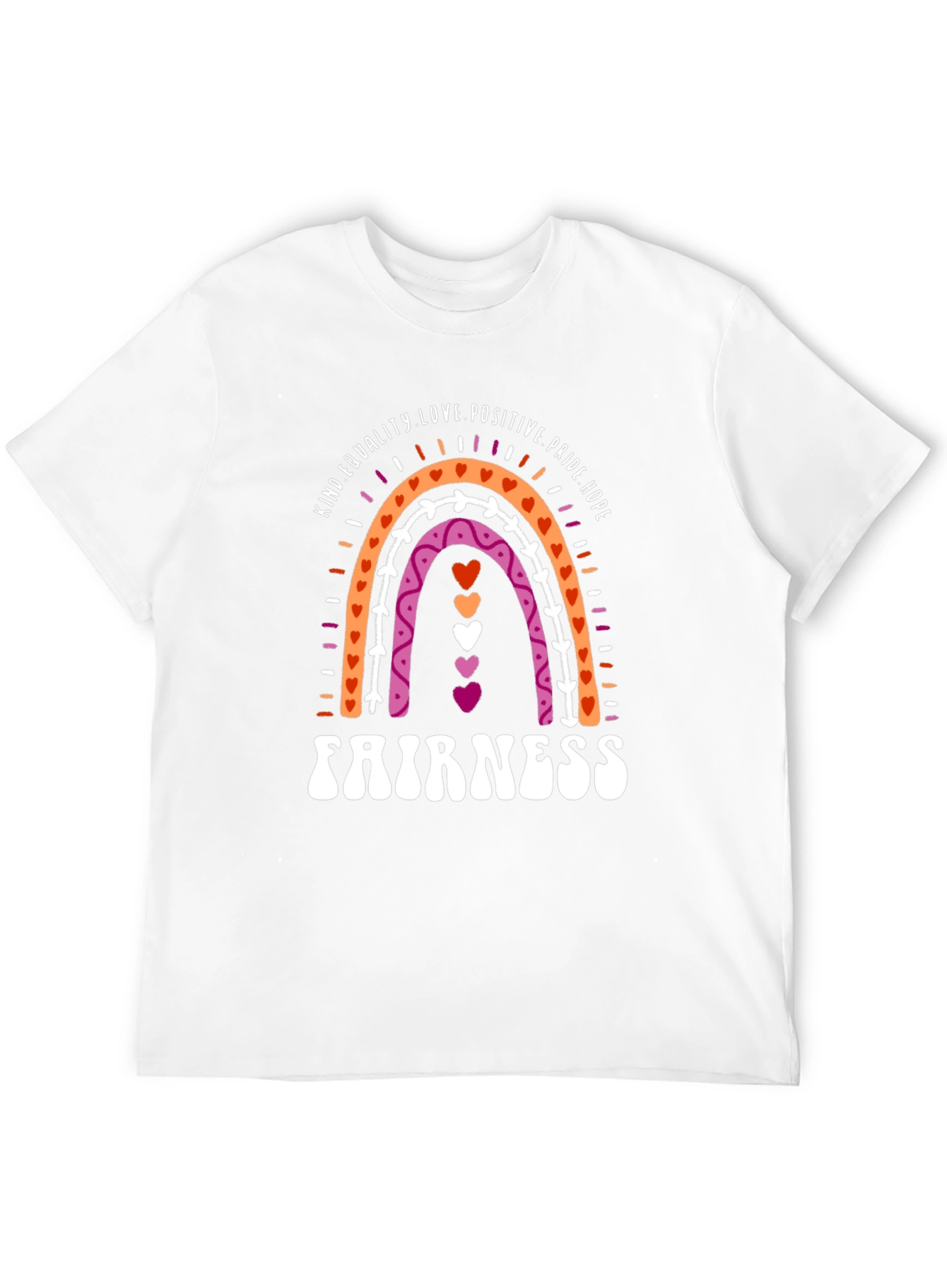 Lesbian Pride Rainbow Fairness T-Shirt