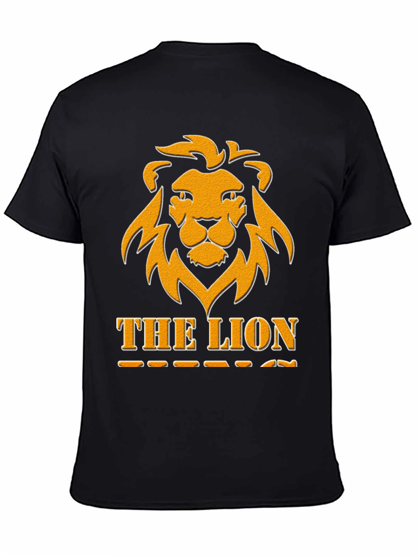 The Lion Graphic Tee - Bold Black T-Shirt
