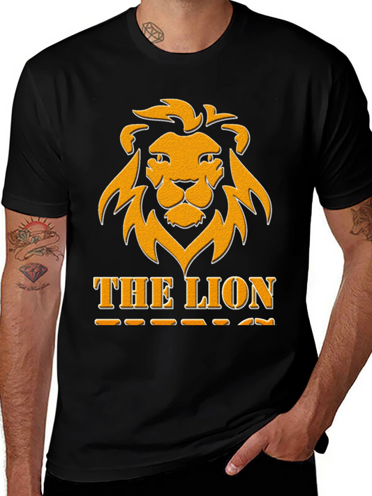 The Lion Graphic Tee - Bold Black T-Shirt