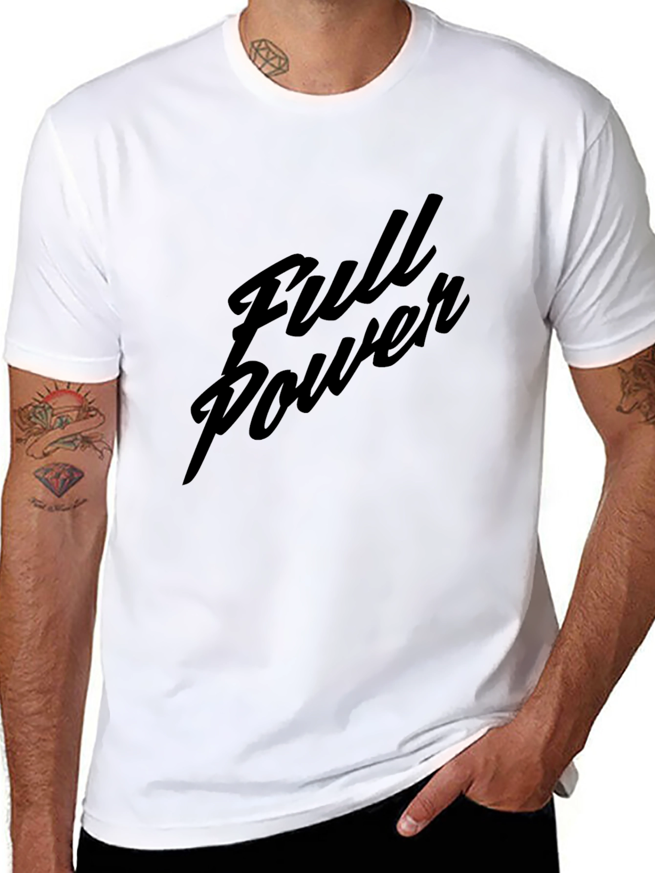 Full Power Graphic Tee - Classic Black