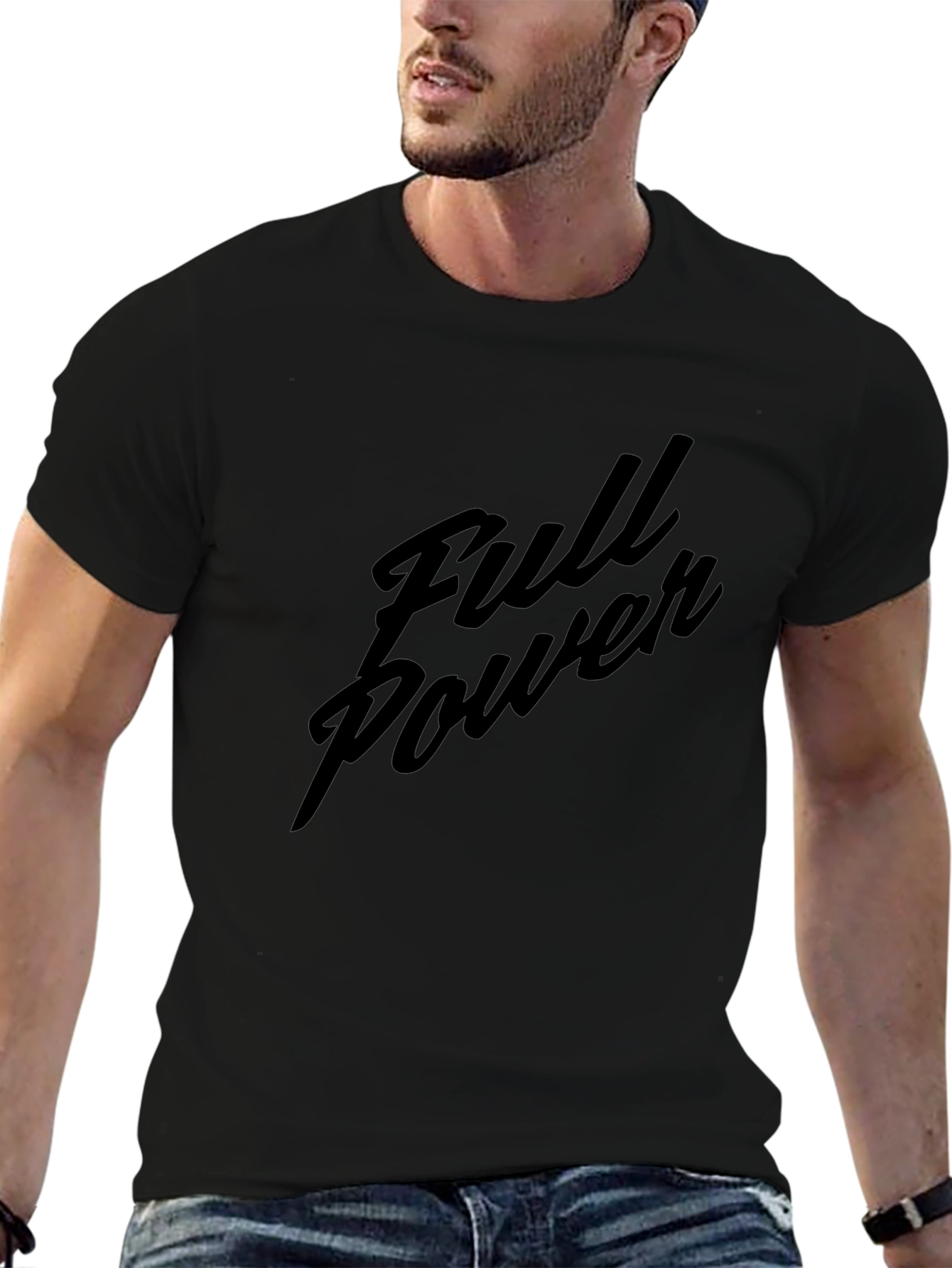 Full Power Graphic Tee - Classic Black