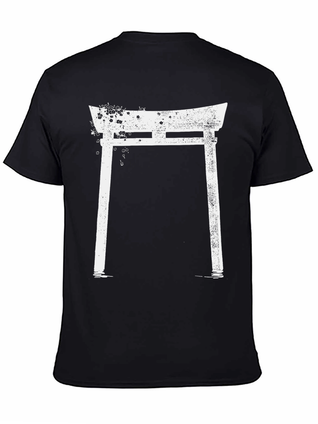 Japanese Torii Gate Graphic T-Shirt - Grunge Style