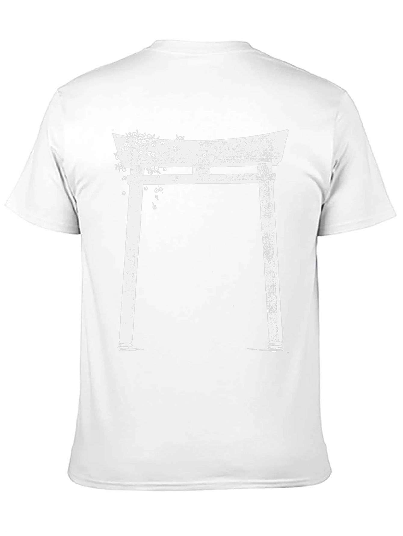 Japanese Torii Gate Graphic T-Shirt - Grunge Style