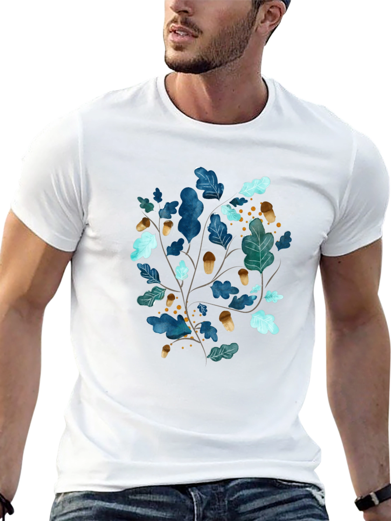 Nature Inspired Black T-Shirt