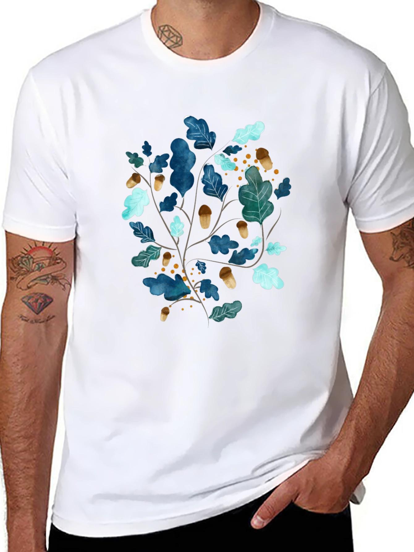 Nature Inspired Black T-Shirt