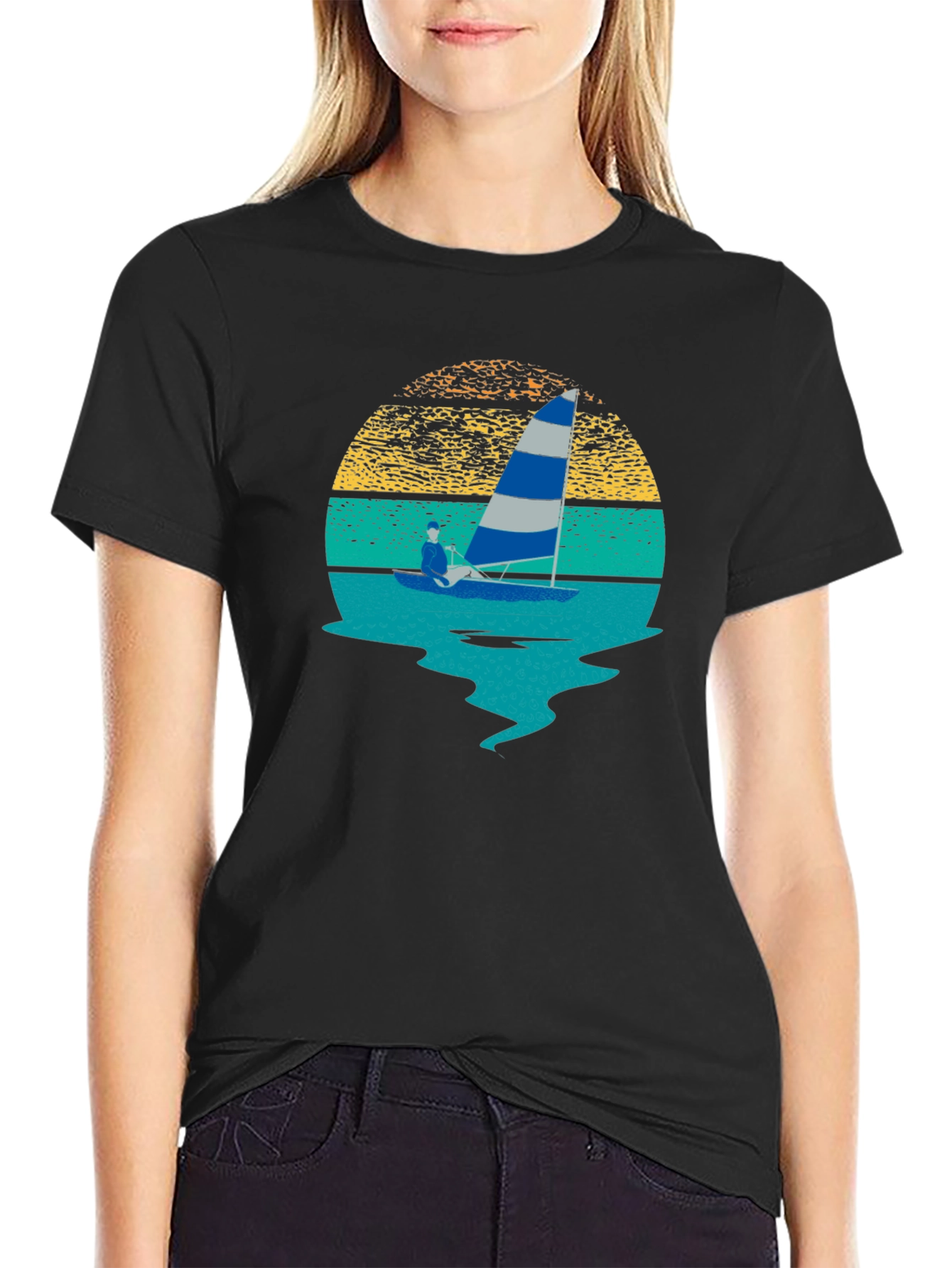Sailing Sunset Graphic Tee