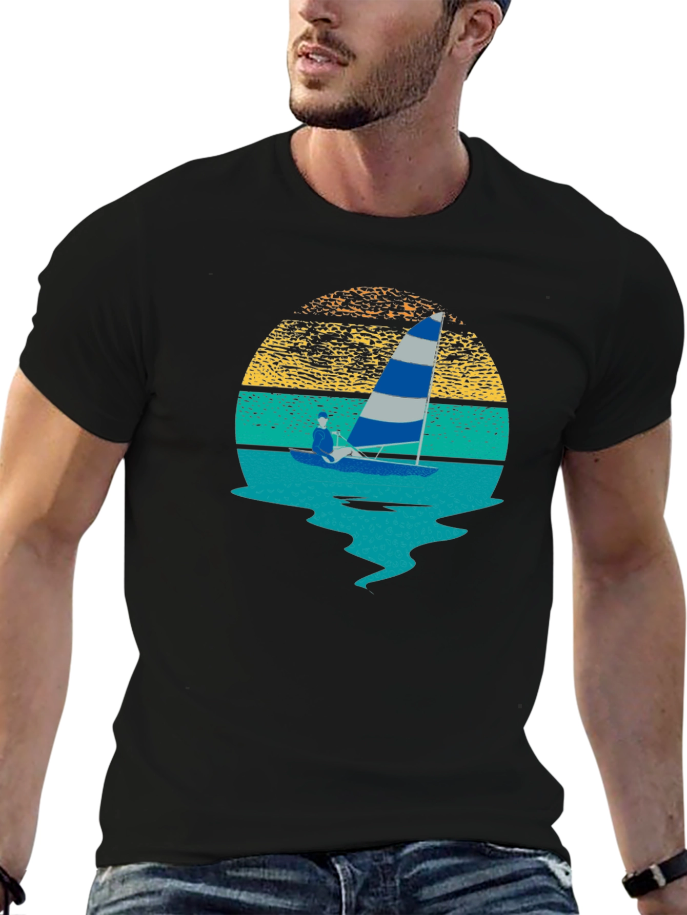 Sailing Sunset Graphic Tee