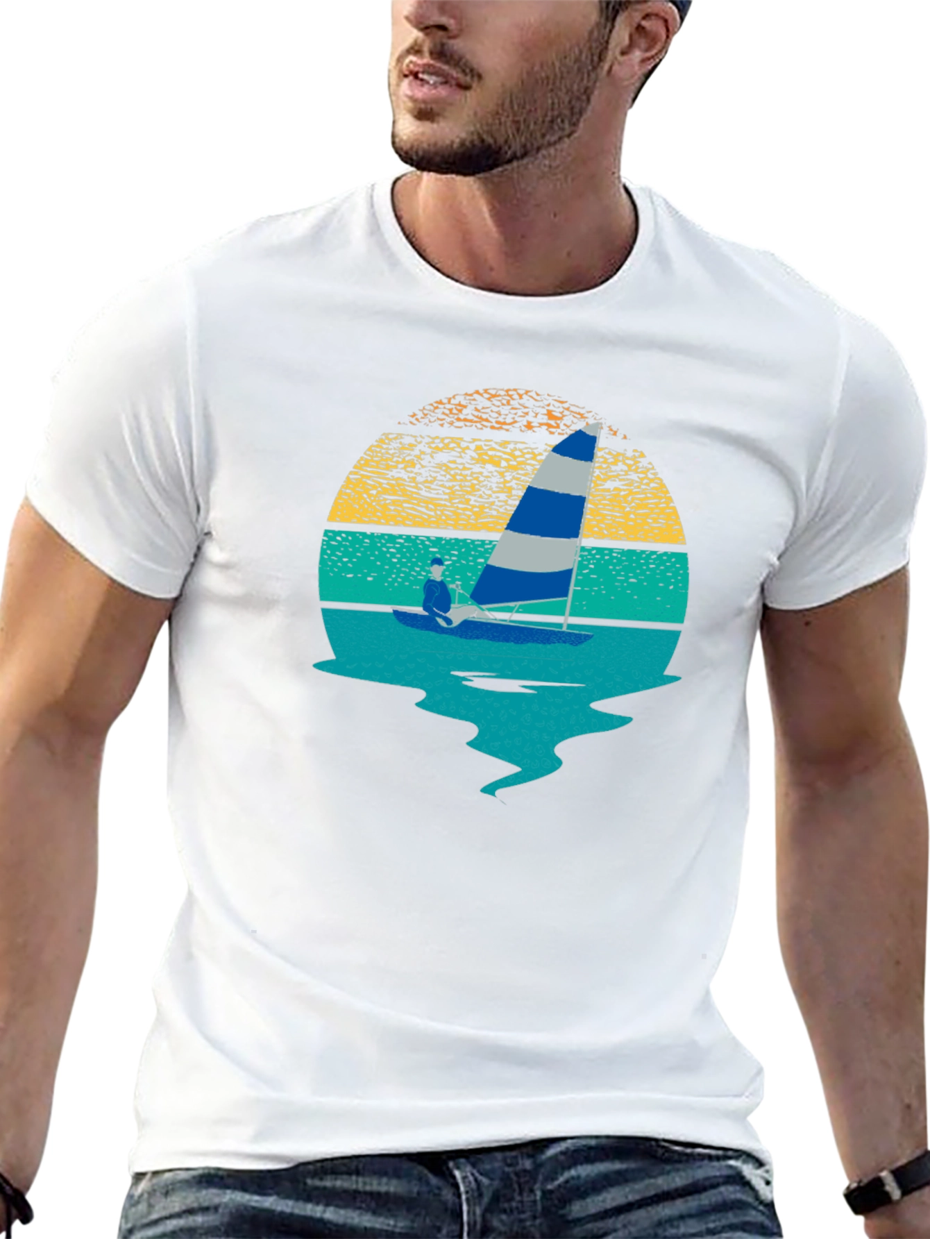 Sailing Sunset Graphic Tee