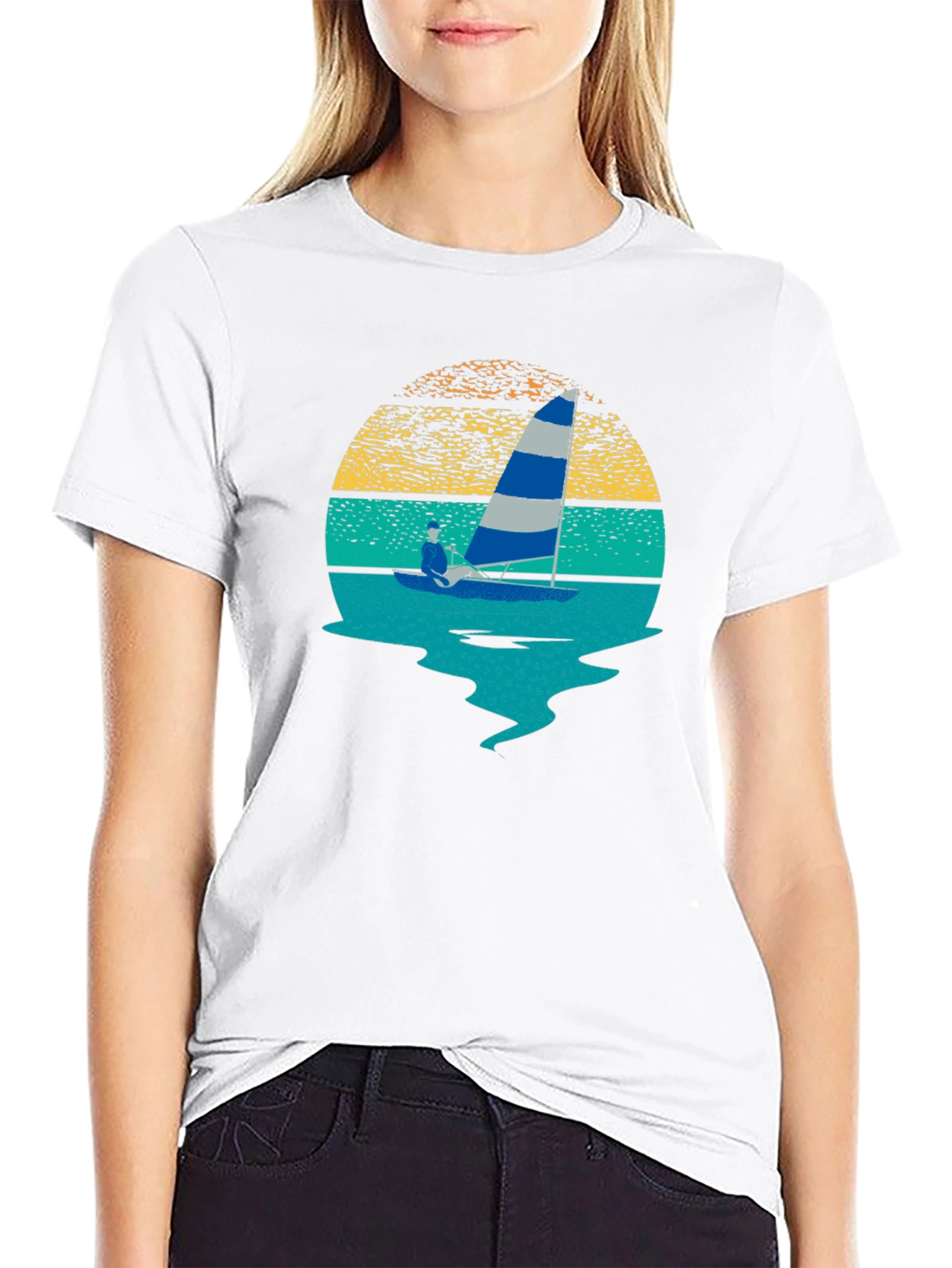 Sailing Sunset Graphic Tee