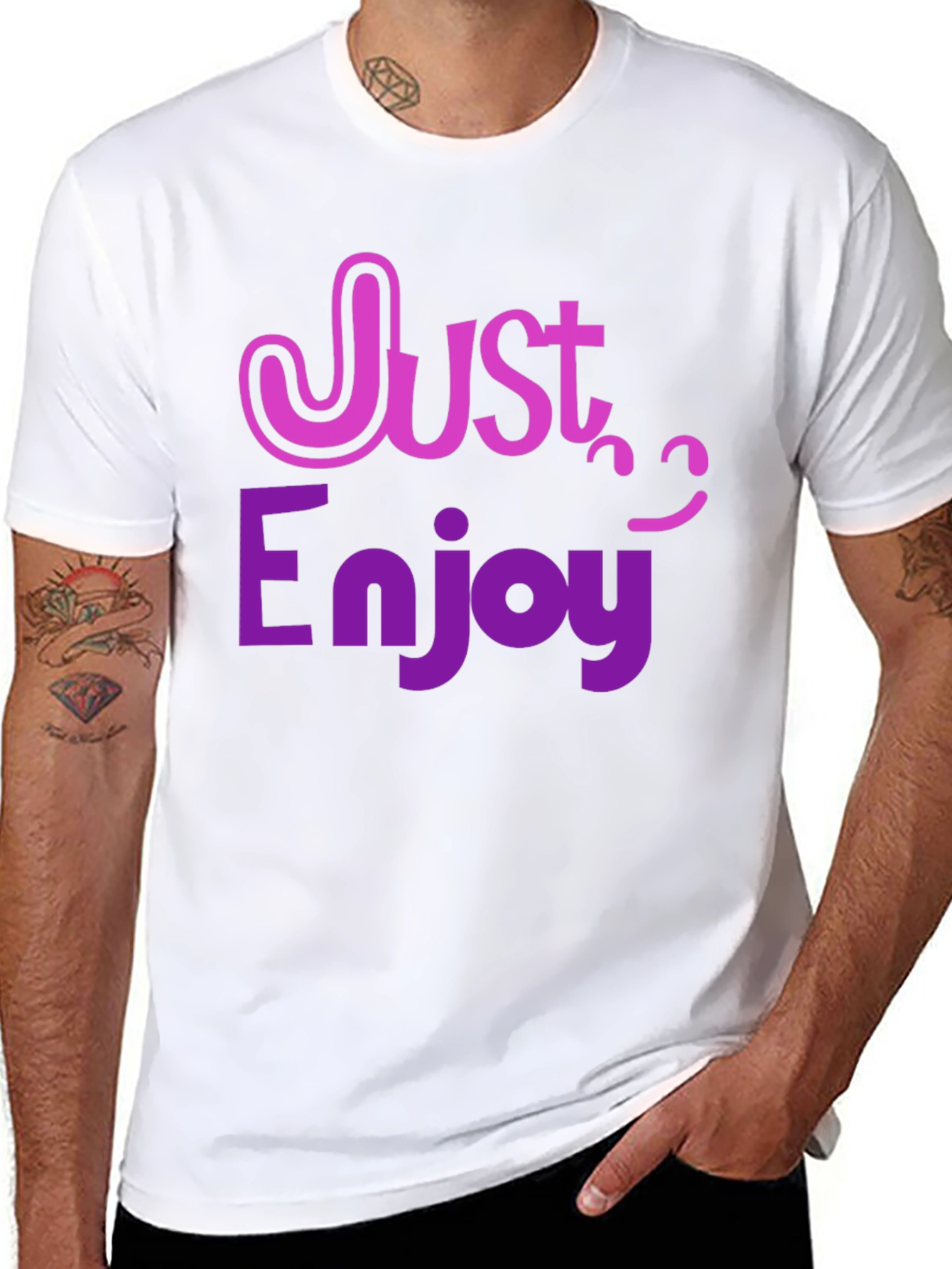 Just Enjoy T-Shirt - Fun Graphic Tee