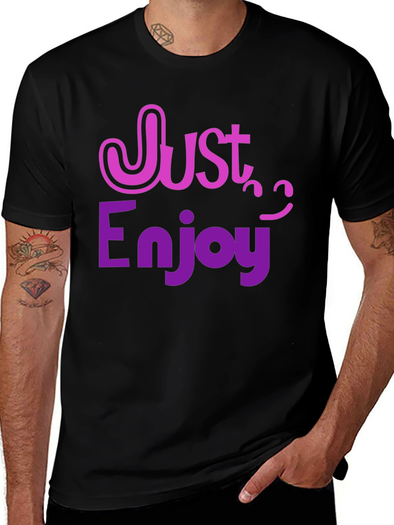 Just Enjoy T-Shirt - Fun Graphic Tee