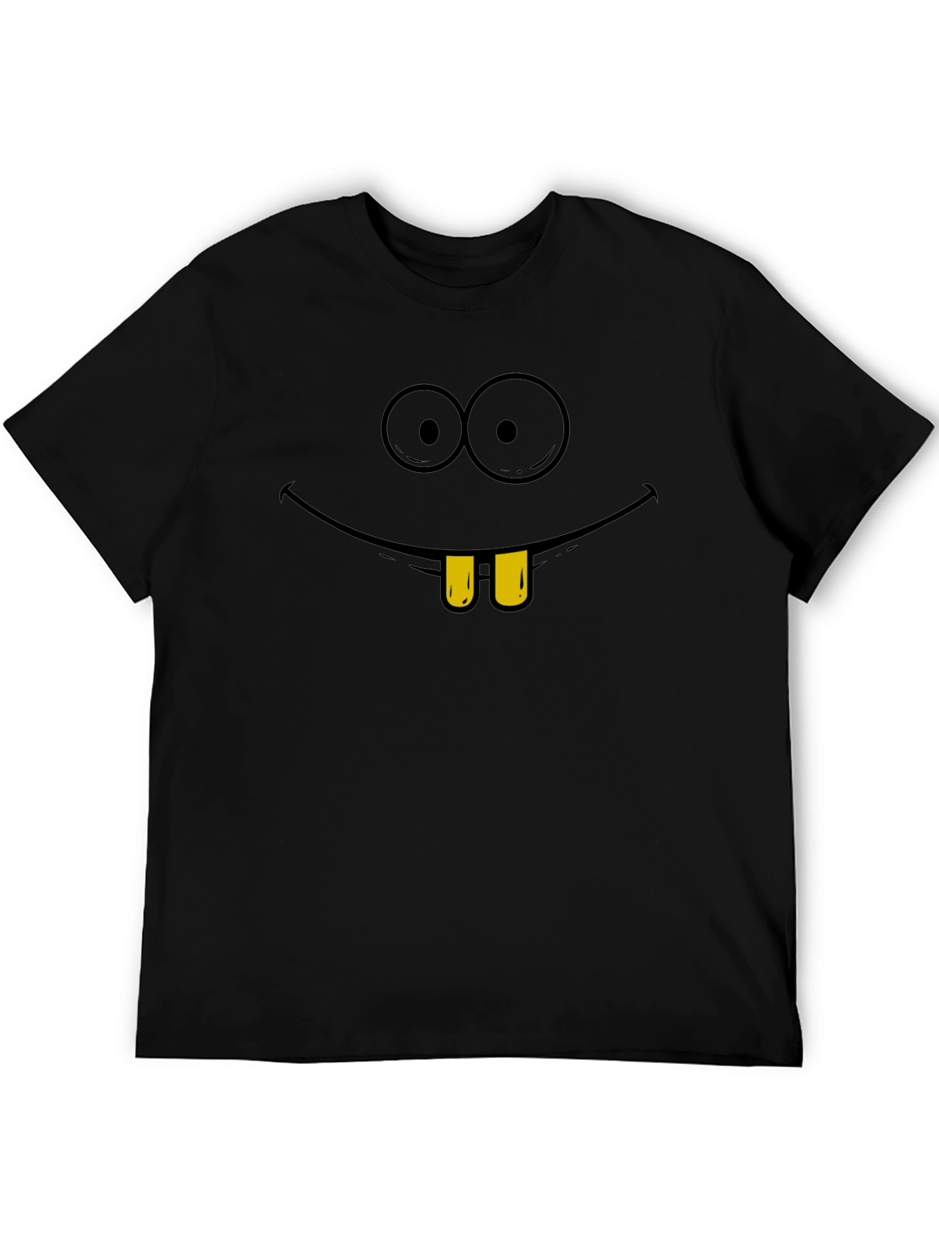 Funny Cartoon Face Graphic T-Shirt