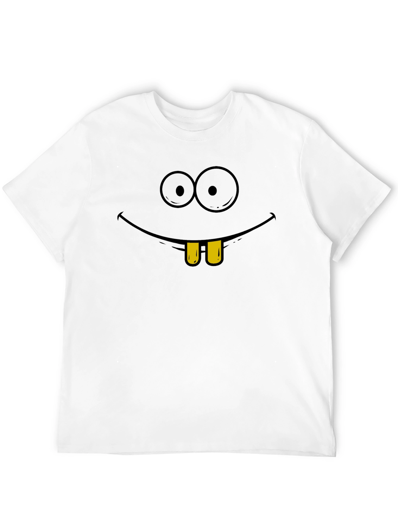 Funny Cartoon Face Graphic T-Shirt