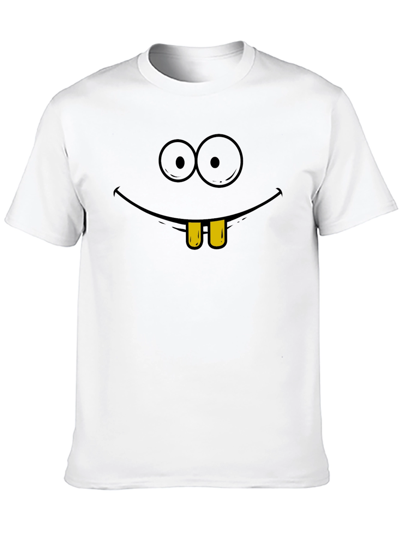 Funny Cartoon Face Graphic T-Shirt