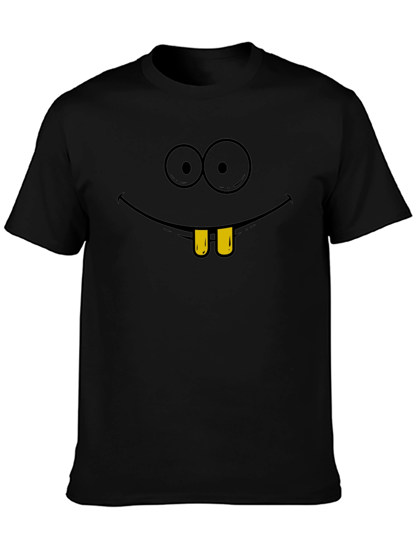 Funny Cartoon Face Graphic T-Shirt