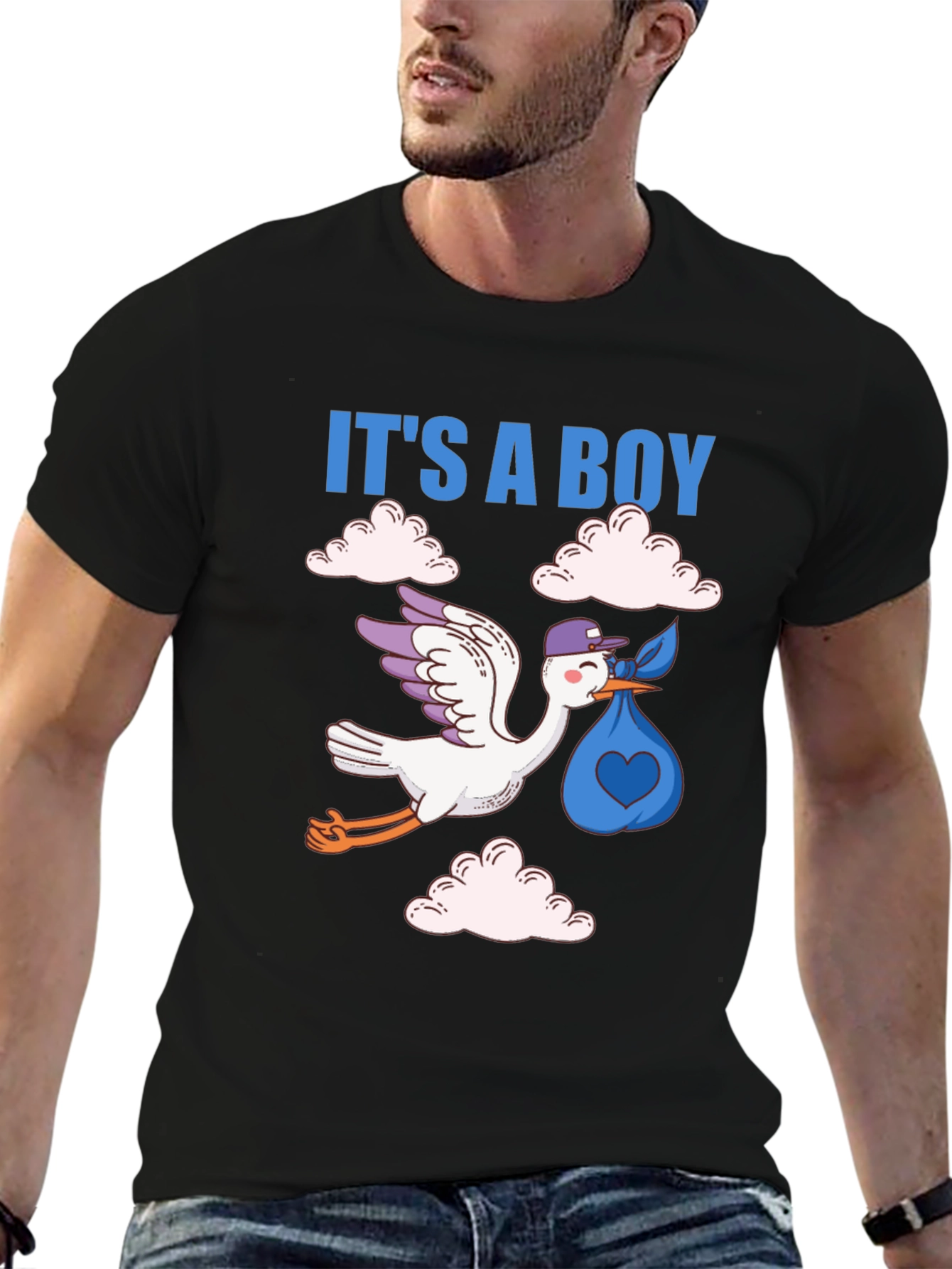 Its a Boy! Baby Shower Stork Unisex T-Shirt