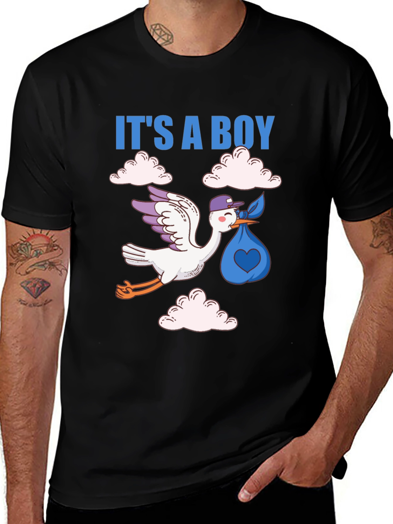 Its a Boy! Baby Shower Stork Unisex T-Shirt