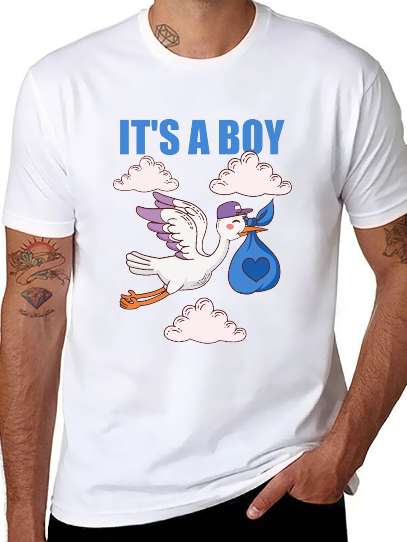 Its a Boy! Baby Shower Stork Unisex T-Shirt