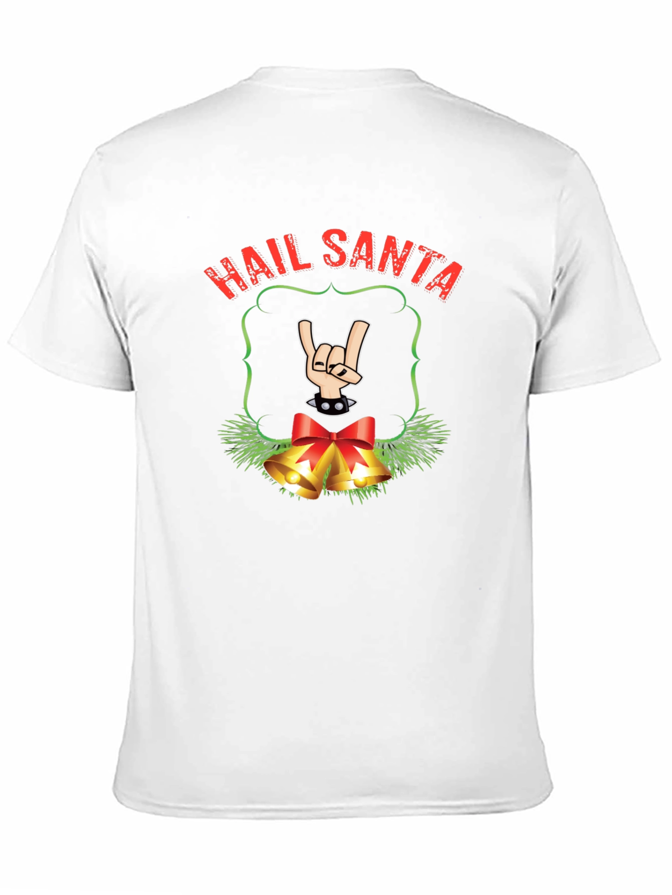 Hail Santa Rock n Roll Christmas T-Shirt