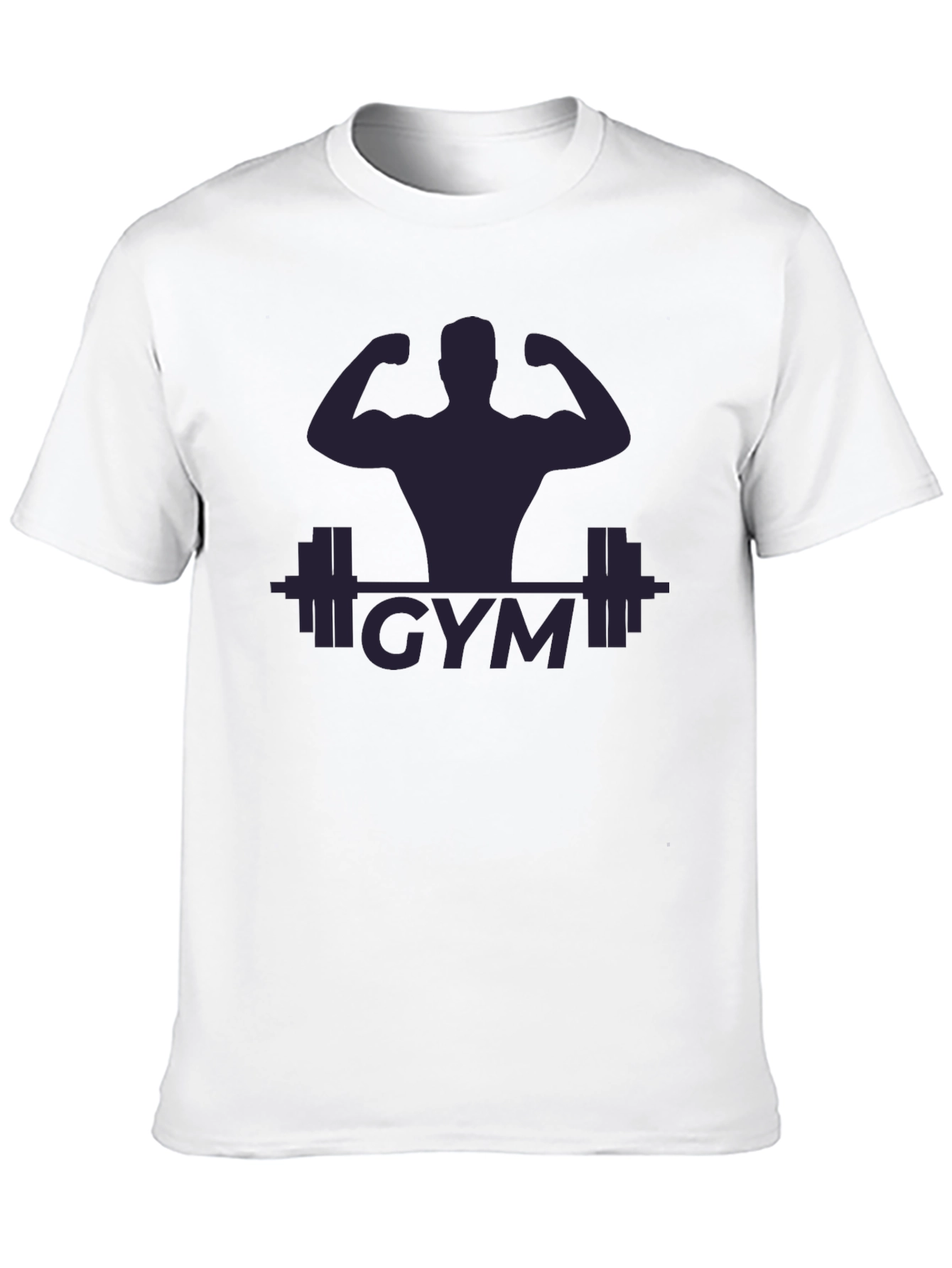 Mens Black Gym Graphic T-Shirt