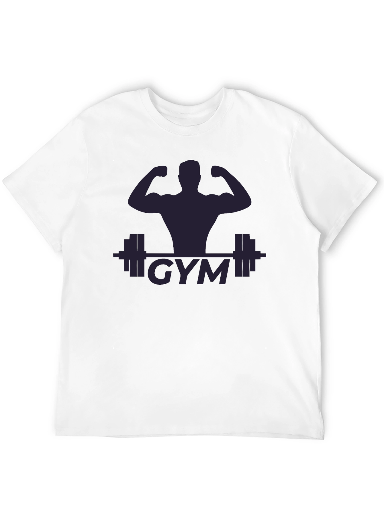 Mens Black Gym Graphic T-Shirt