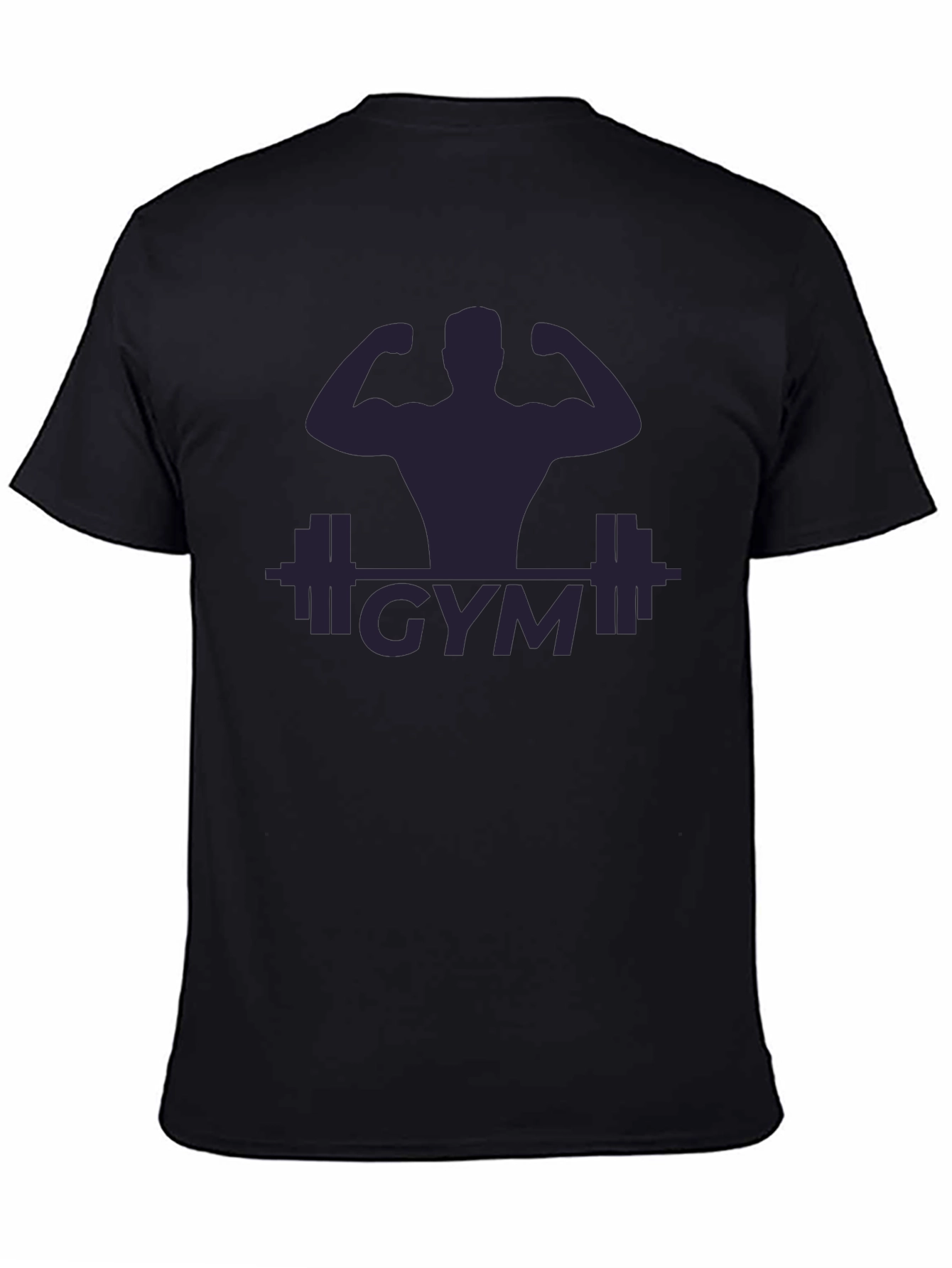 Mens Black Gym Graphic T-Shirt