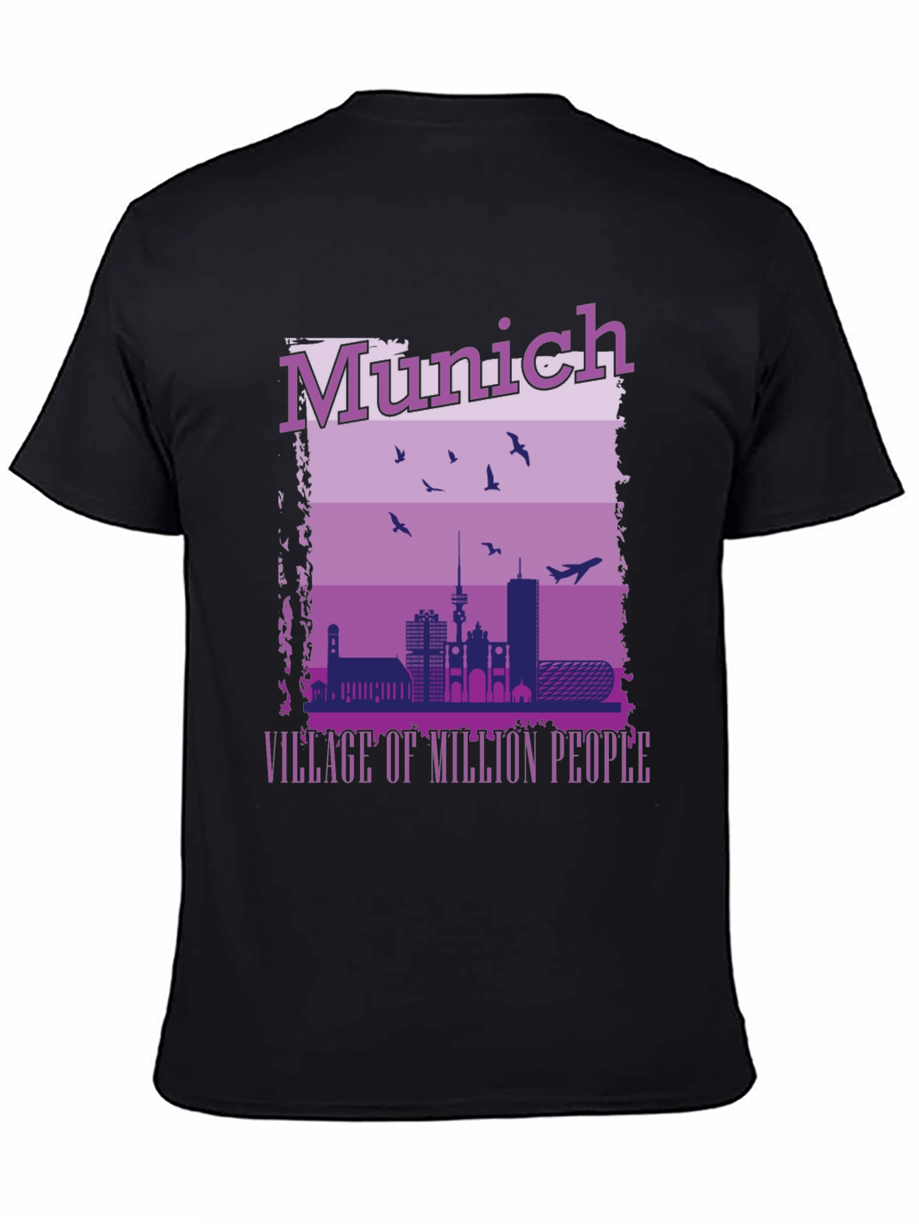 Munich Cityscape T-Shirt - Village of Million People