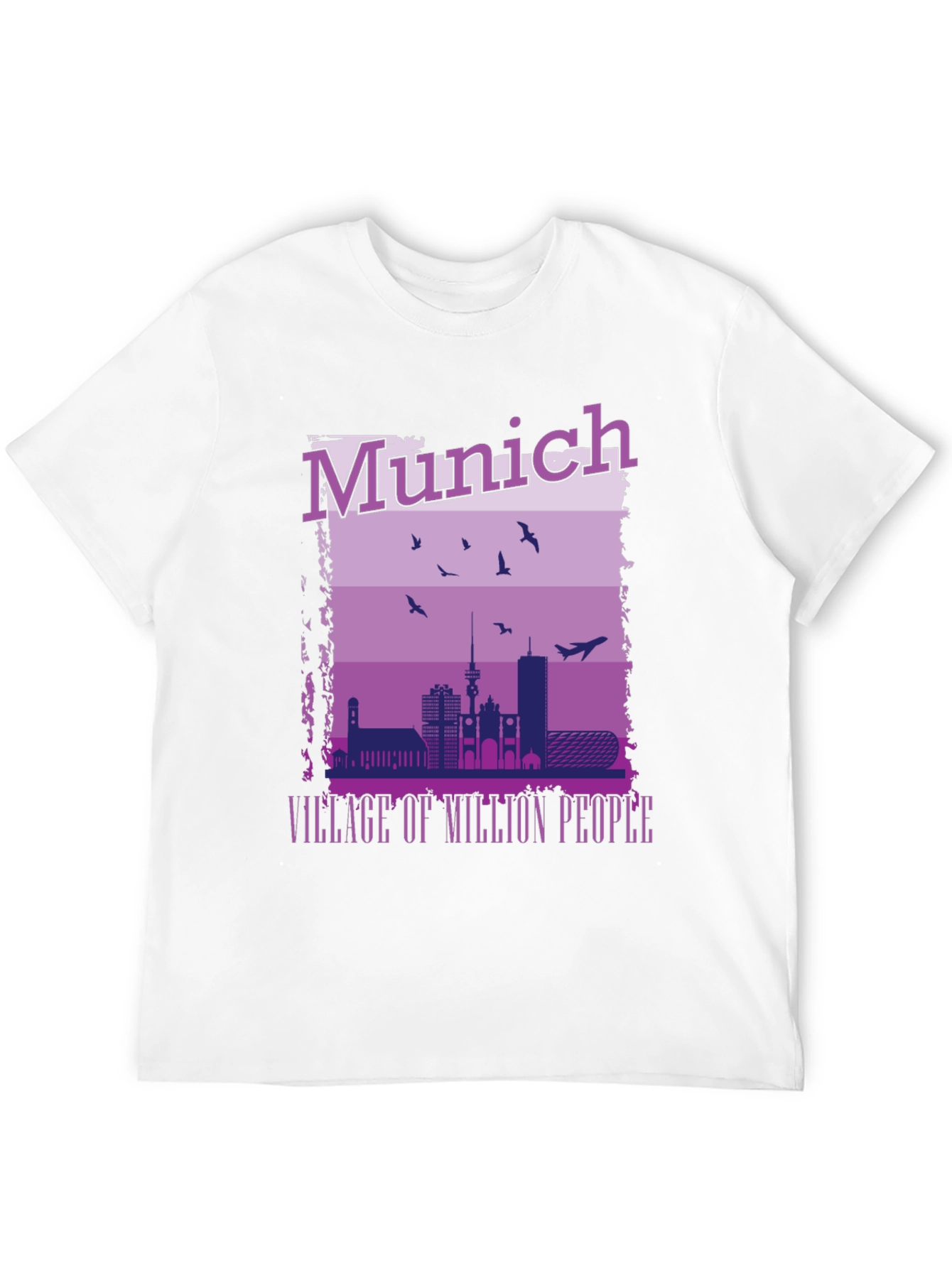 Munich Cityscape T-Shirt - Village of Million People