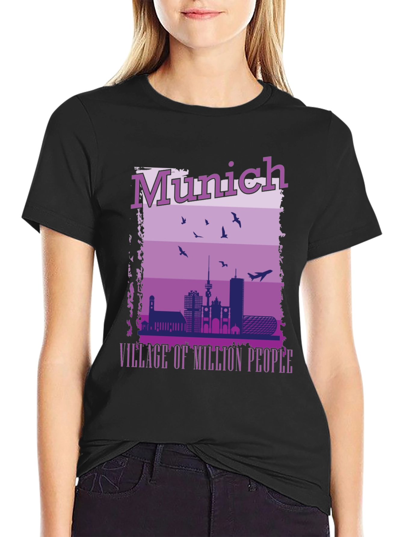 Munich Cityscape T-Shirt - Village of Million People