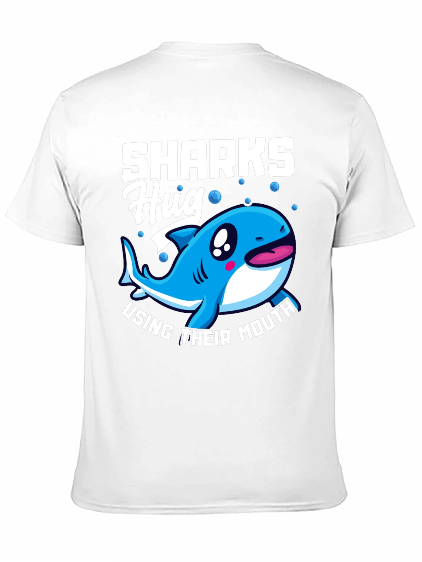 Sharks Hug with Their Mouth T-Shirt Funny Animal Tee