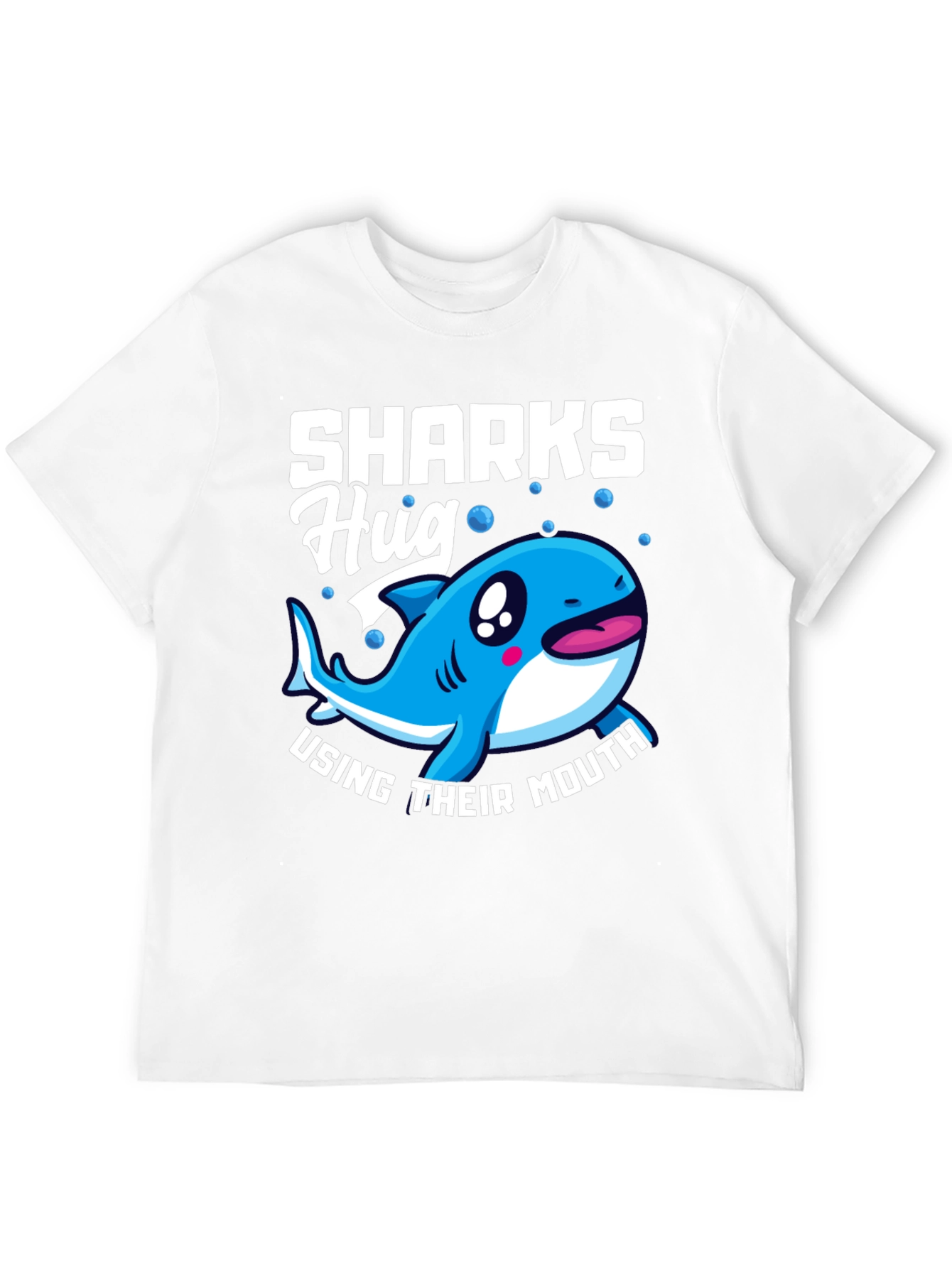 Sharks Hug with Their Mouth T-Shirt Funny Animal Tee