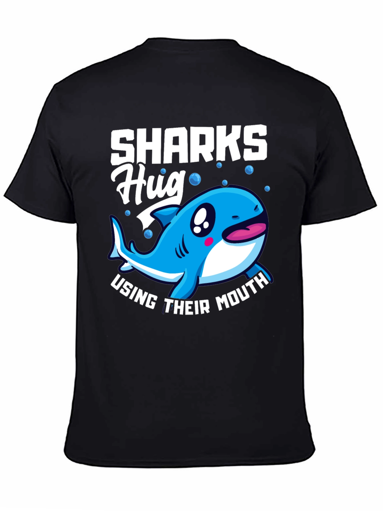 Sharks Hug with Their Mouth T-Shirt Funny Animal Tee