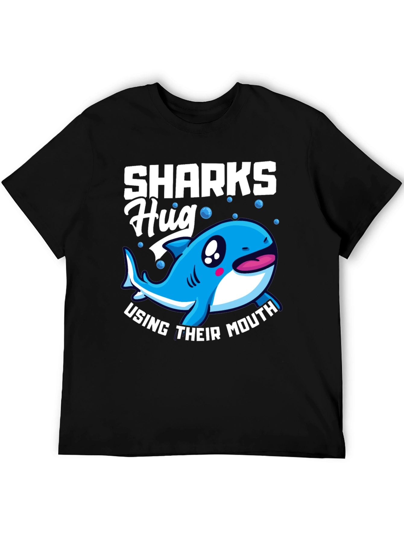 Sharks Hug with Their Mouth T-Shirt Funny Animal Tee