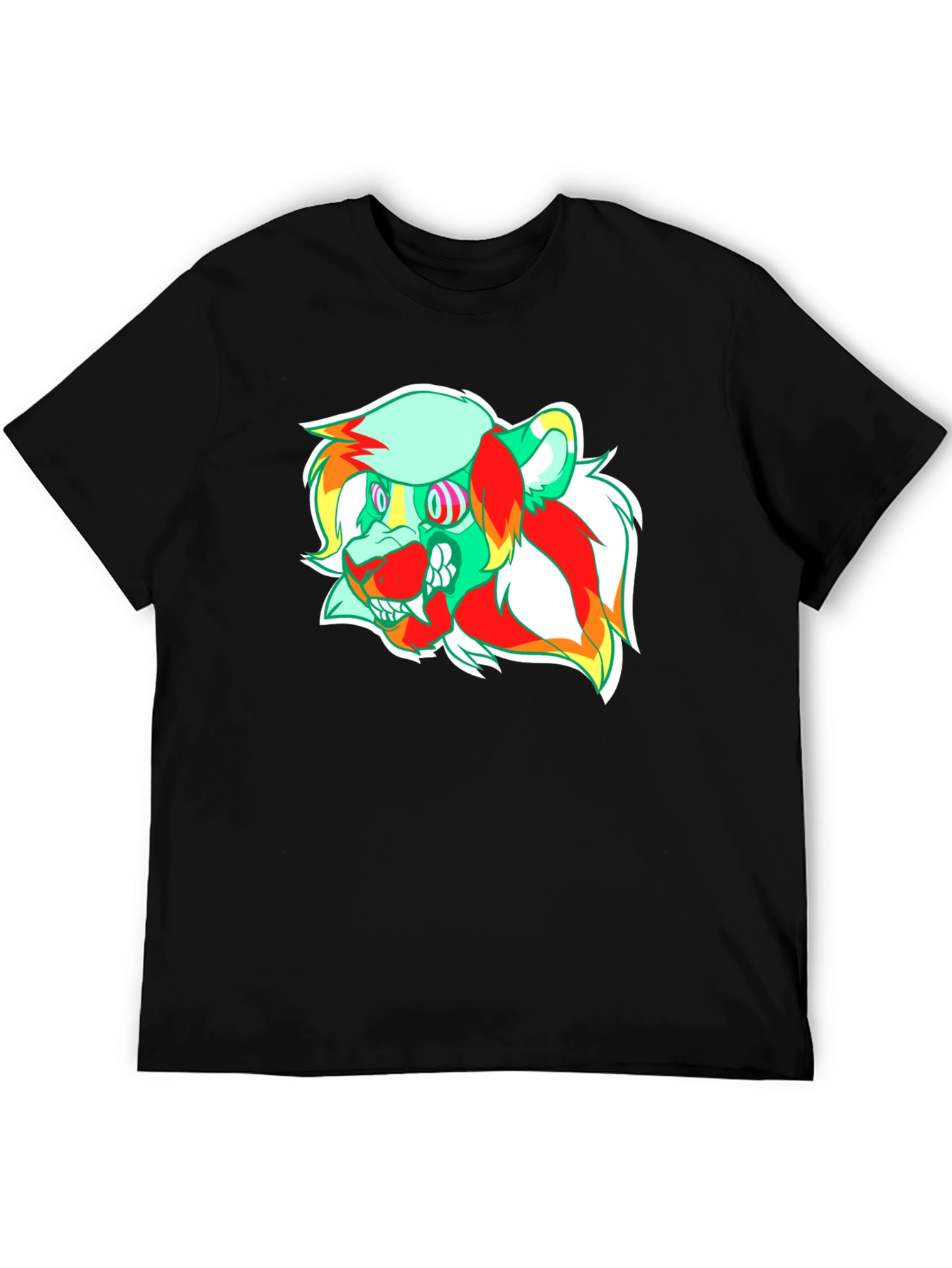 Psychedelic Lion Graphic Tee - Modern Comfort
